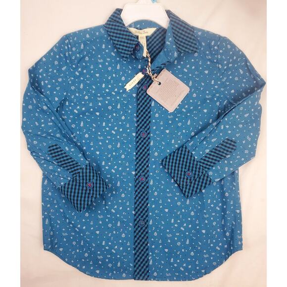 Matilda Jane Boys Top 4 Choose Your Path Jack Frost Christmas Winter Holiday 4T - Picture 5 of 8